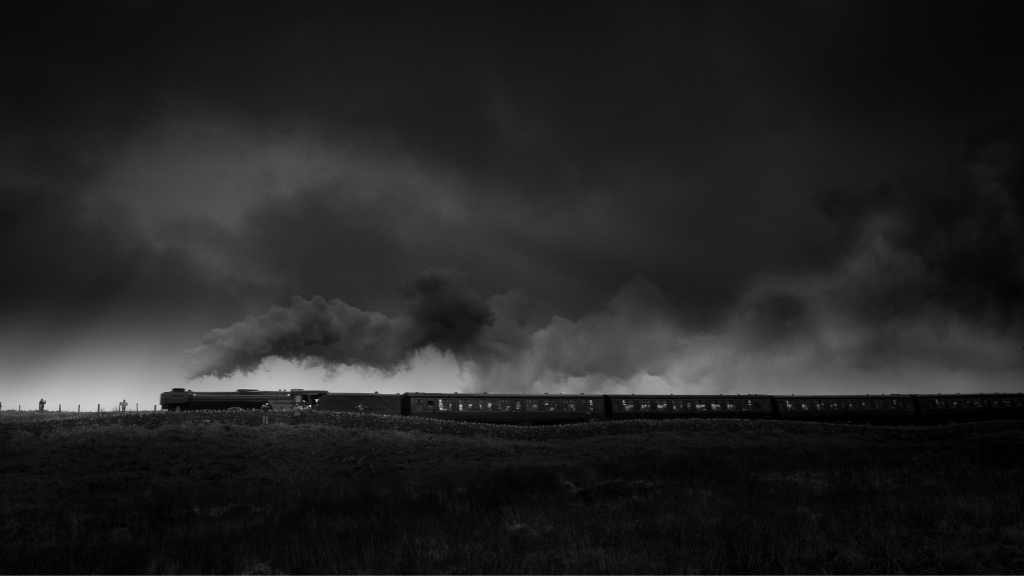 The Flying Scotsman Black and White